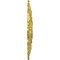 Ekena Millwork Riley Ceiling Medallion (Fits Canopies up to 4 5/8"), 18"OD x 3 1/2"ID x 1 1/2"P, Rich Gold CM18RLRGS - alternate 2
